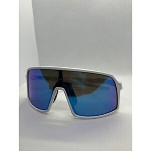 Oakley Sutro S White Iridescent Lens Sunglasses Sport Cycling Kids Custom